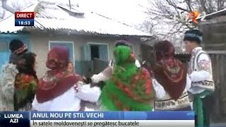 Obiceiuri în ajunul Anului Nou pe stil vechi în Republica Moldova [upl. by Parsifal571]