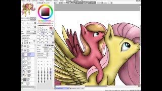 Mlp Speedpaint Fluttershy and ShyFlower [upl. by Enirehtacyram]