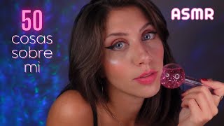 ASMR • RESPONDO 50 Cosas SOBRE MI  Susurros  Botecitos de Agua [upl. by Ettesyl795]