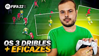 FIFA 22  ⭐ TUTORIAL DRIBLES FÁCEIS E EFICAZES ⭐ [upl. by Ailem]