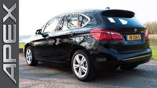 BMW 225XE ACTIVE TOURER PLUGIN HYBRID  Testdrive English Subtitles 2016 [upl. by Sivra]