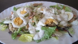 Receta Ensalada Fresca De Pollo Y Salsa De Yogur  Silvana Cocina Y Manualidades [upl. by Daisie127]