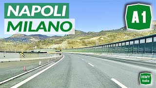 A1 Autostrada del Sole  Percorso completo  NAPOLI  MILANO [upl. by Ettelracs]