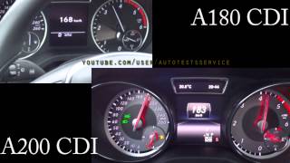 Mercedes A 180 CDI vs A 200 CDI 0100 0200 W176 [upl. by Llertac464]