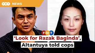 Altantuya told cops to look for Razak Baginda if something happened to her court hears [upl. by Milas]