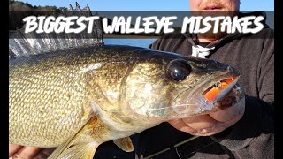 5 Biggest Walleye Fishing Mistakes Avoid em like the plague [upl. by Falkner]