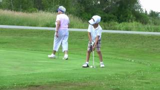 97 Year Old Senior vs 5 Year Old Junior Golfer  Alex quotEaglequot Ogle [upl. by Ajak]