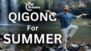 Balance Emotions Seasonal Qigong for Summer  Australian Rainforest Waterfall Ambience [upl. by Garlinda62]