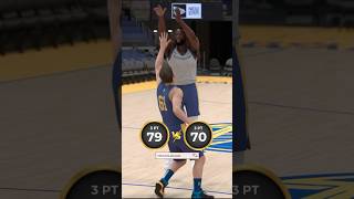 NBA 2K25 How to Shoot 3 PT Jumpshots 79 vs 70 Ratings nba2k25 2k25 [upl. by Hakceber]