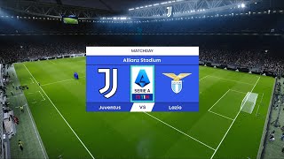 Juventus vs Lazio  Allianz Stadium  202425 Serie A  PES 2021 [upl. by Tacita]