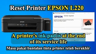 Cara Reset Printer Epson L220 communication error [upl. by Naro]