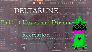 Deltarune  Field of Hopes and Dreams Recreation [upl. by Leede]