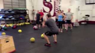 Wall Ball Shots  Warm Up Game  Crossfit San Jose [upl. by Ainar]