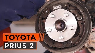 Cambio cuscinetto ruota posteriore TOYOTA PRIUS 2 TUTORIAL AUTODOC [upl. by Enilehcim]