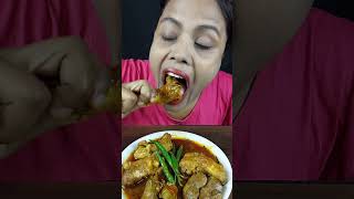 Hungry Girl Eating Chicken Curry [upl. by Dailey]