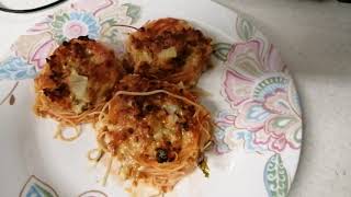 Capellini nests recipe  Capellini nests pasta Najmun Rahman vlogs UK [upl. by Kimber]