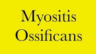 Pathology Myositis Ossificans [upl. by Kired487]