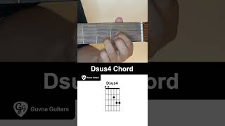 How To Play The Dsus4 Chord On Guitar  Guvna Guitars [upl. by Power]