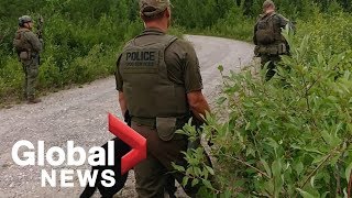 Canada manhunt RCMP provide update into Manitoba search [upl. by Akerdna914]