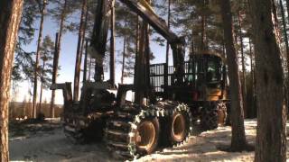 Eco Log 574C  Flexible Load Carrier Forwarders Logging Forestry Machine Swedish [upl. by Anceline]