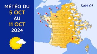 Météo du Samedi 5 au Vendredi 11 Octobre 2024 [upl. by Anirb]