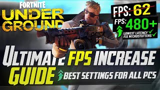 🔧 FORTNITE CHAPTER 5 Dramatically increase performance  FPS with any setup FORTNITE UNDERGROUND ✅ [upl. by Rebah]