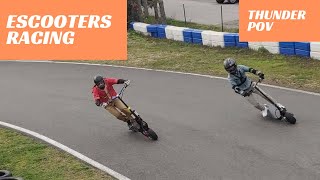 ELECTRIC SCOOTER RACING 1st Race RION Z100X WEPED DUALTRON FLJ [upl. by Ocirema]