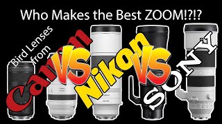 Five Telephoto Zoom Lenses Compared 100400 100500 180600 200600 200800 Canon Sony Nikon [upl. by Noid]