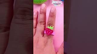 DIY  anillo de fresa  muy fácil [upl. by Eelnayr134]