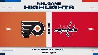 NHL Highlights  Flyers vs Capitals  October 23 2024 [upl. by Herminia114]