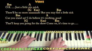 Comfortably Numb Pink Floyd Piano Cover Lesson with ChordsLyrics [upl. by Aniled]