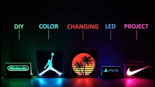 DIY LED Gaming Room Lights  Acrylic Edge Lighting  Nanoleaf [upl. by Ynohtnakram]