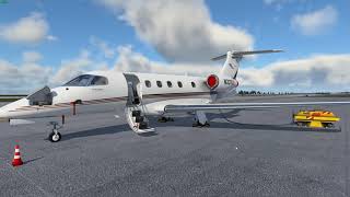 X Plane 12  EJA002  Cleveland to Trenton  Phenom 300  Netjets VA [upl. by Baryram618]