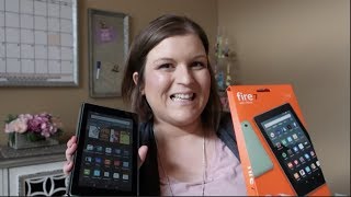 Amazon Fire 7 Tablet Review with Fintie Case [upl. by Eryt563]