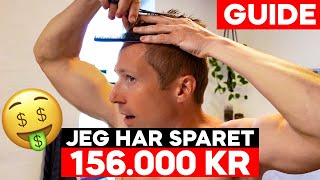 156000 KR SPARET » SÅDAN KLIPPER JEG MIT EGET HÅR [upl. by Kosel232]