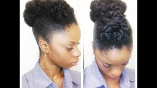 Twisted Updo  Natural Hair [upl. by Nikolia]