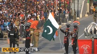 Parade at Wagah Border on Pakistan Day  23 March 2019 [upl. by Nolitta]