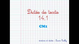 CM1  dictee 141 [upl. by Saile313]