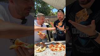 Italian vs American Pizza w vitoiacopelli shorts [upl. by Erlin522]