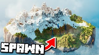 Minecraft But You Spawn On A Mountain Island 40 SEEDS [upl. by Alamat]