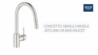 How To Install the GROHE Concetto Kitchen Faucet [upl. by Sara-Ann]