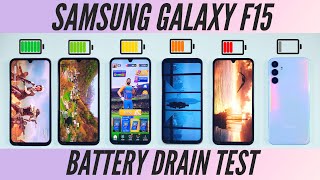 Samsung F15 Battery Drain Test  Surprisingly Good [upl. by Shamrao720]