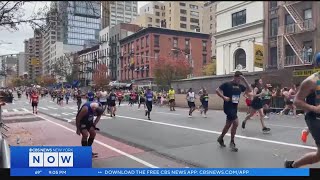 Thousands of runners power through 262 miles in NYC Marathon [upl. by Alleras]