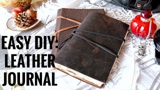 EASY DIY VINTAGE JOURNAL [upl. by Atela]