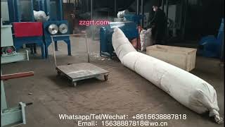 Ceramic fiber cloth dispersion machine Glass fiber tape loosening machine Carbon felt pulverizer [upl. by Gosnell]