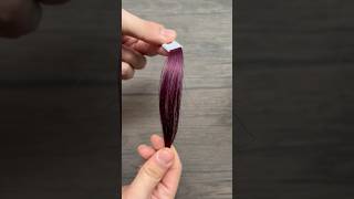 PURPLE HAIR COLOR FORMULA WellaProfessionals beauty hair colorswatch hairdye [upl. by Oakleil]