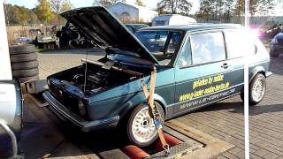 VW Golf 1 18 8V G60 Leistungsmessung wwwstrblnde [upl. by Selima]