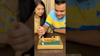 Crazy Game Shut the Box 😵‍💫 boardgames couple [upl. by Arrais]