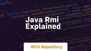 java rmi explained [upl. by Aciraj518]