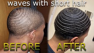 HOW TO GET WAVES WITH SHORT HAIR [upl. by Aicemat573]